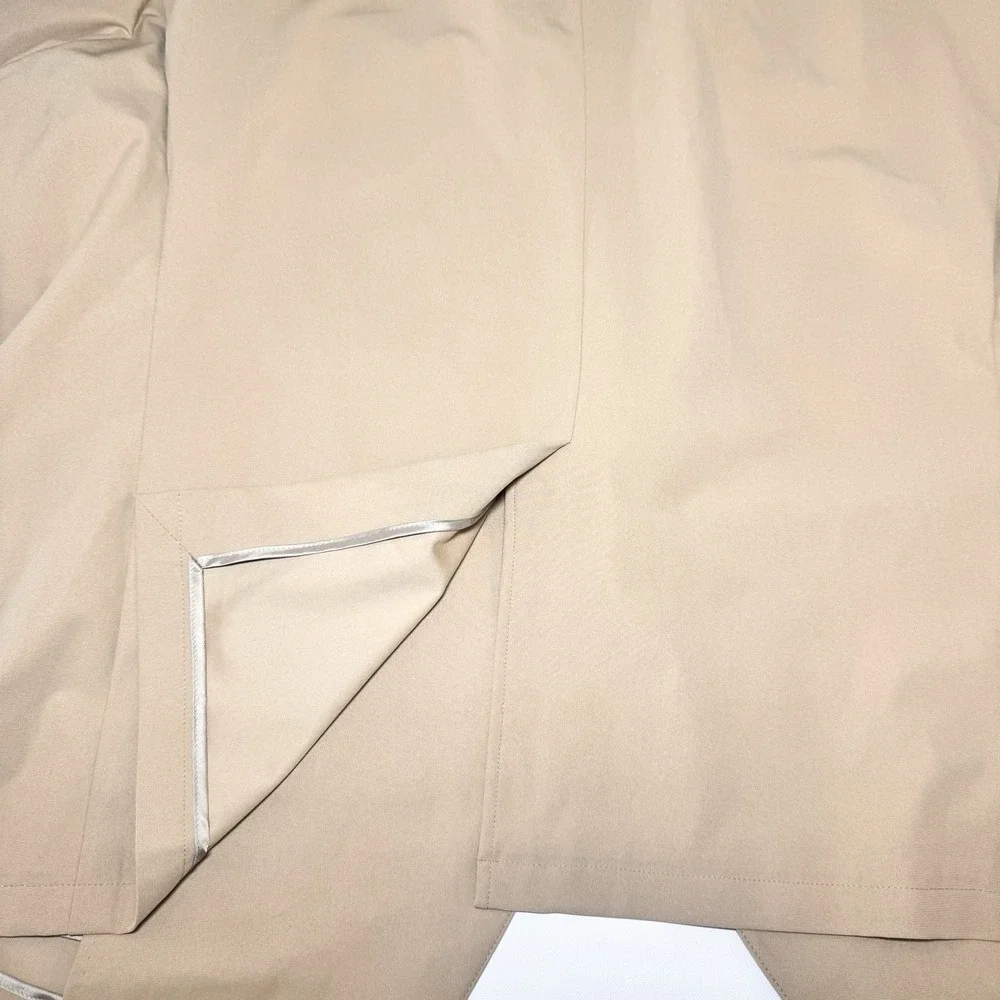 Sene FlexTech Travel Suit Mens Custom Made Unstructured Stretch 46-48L Khaki Tan